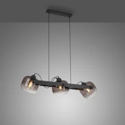 Blendarme Hängelampe Glas Metall E27 90 cm schwenkbar