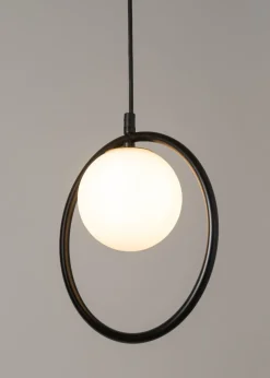 Blendarme Hängelampe Schwarz Metall Kugel Ø12 cm G9