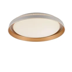 Blendarme LED Deckenlampe Weiß Messing Ø43 cm dimmbar