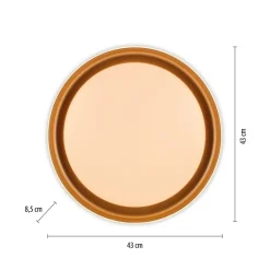 Blendarme LED Deckenlampe Weiß Messing Ø43 cm dimmbar