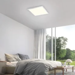 Blendarme LED Deckenlampe in Chrom L:45 cm IP44 dimmbar