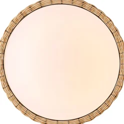 Blendarme LED Deckenleuchte Rattan Ø31 cm 24 W warmweiß