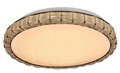 Blendarme LED Deckenleuchte Rattan Ø31 cm 24 W warmweiß
