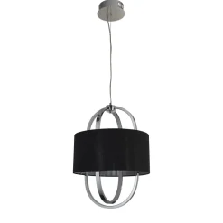 Blendarme LED Hängelampe Stoff Metall warmweiß Ø38 cm