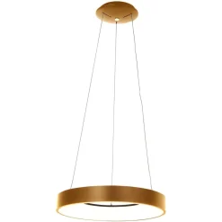 Blendarme LED Pendelleuchte in Gold Weiß Ø48 cm rund