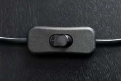 Blendarme Nachttischleuchte Holz Stoff E27 58 cm groß