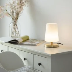 Blendarme Tischlampe dimmbar Touch Glas G9 inklusive