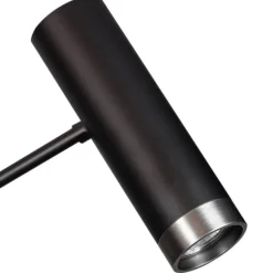 Bogenleuchte groß 217 cm hoch 2-flammig in Schwarz GU10