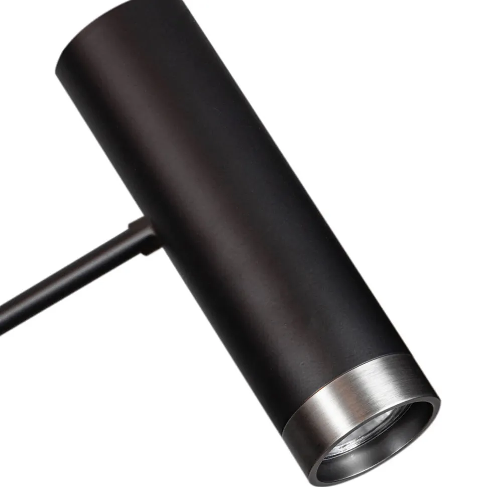 Bogenleuchte groß 217 cm hoch 2-flammig in Schwarz GU10