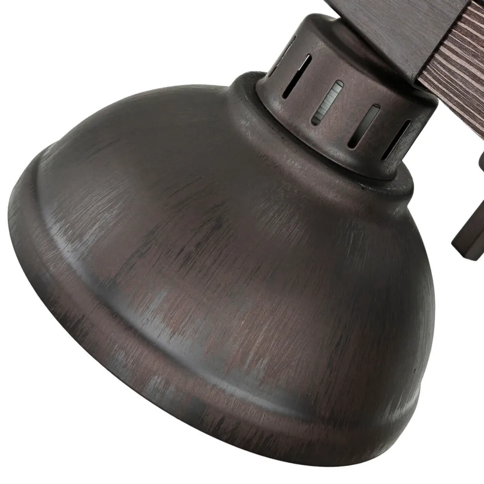 Braune Wandleuchte Echt Holz Metall Made in EU E27