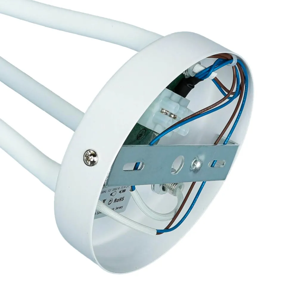 Bunte Deckenlampe 3-flmg Orange Gelb Grün flexibel