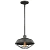 Deckenlampe ALVER Anthrazit Ø30cm kürzbar Lampe