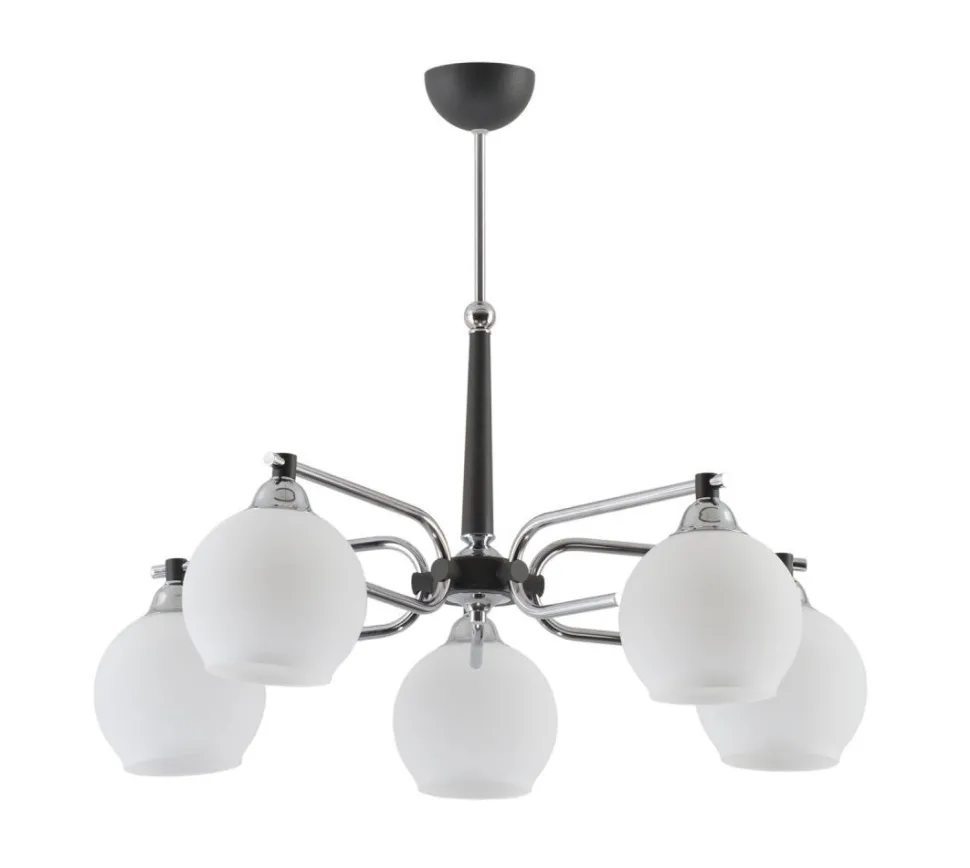 Deckenlampe ARASNE Glas Metall in Graphit Ø72cm