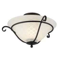 Deckenlampe AUSTEN Metall Glas Wohnzimmer Leuchte