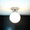 Deckenlampe Badezimmer Chrom Weiß E14