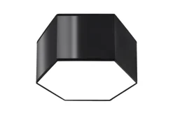 Deckenlampe blendarm Modern flach klein Schwarz 2x E27