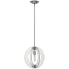 Deckenlampe E27 Ø33cm Chrom Glas Metall Modern