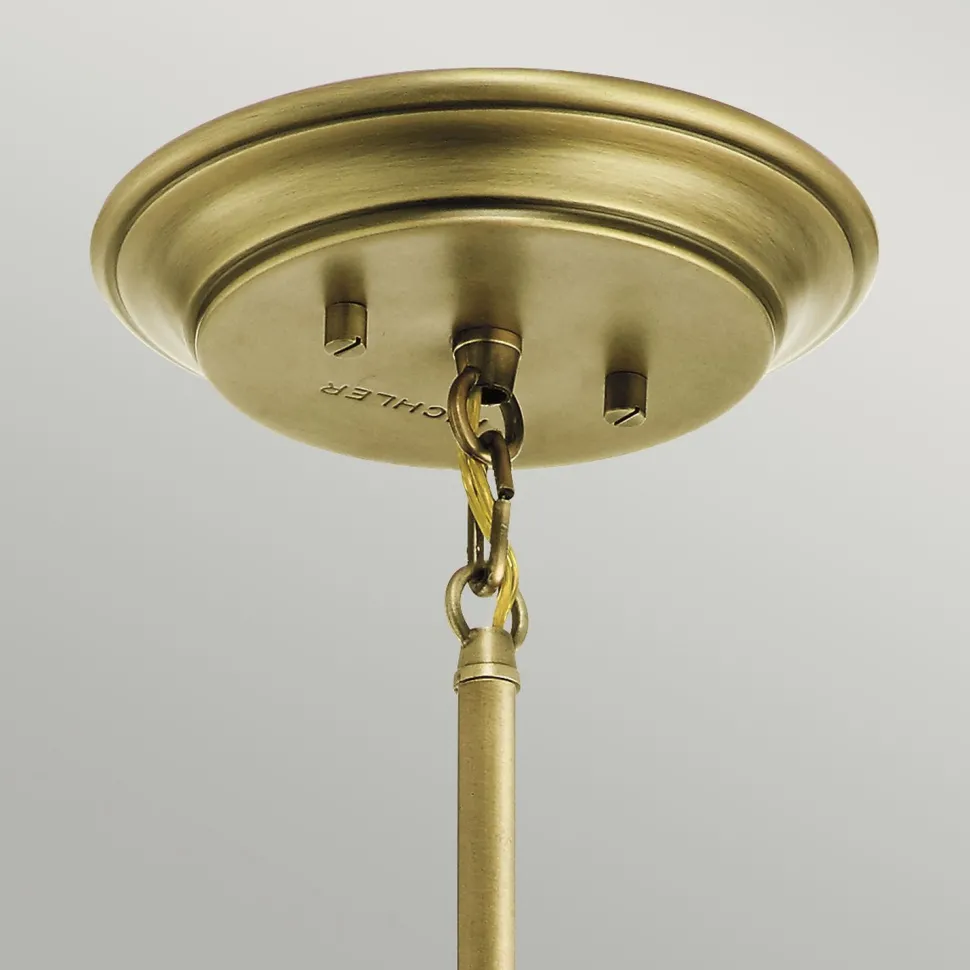 Deckenlampe E27 in Messing Ø13cm Glas Metall Jugendstil