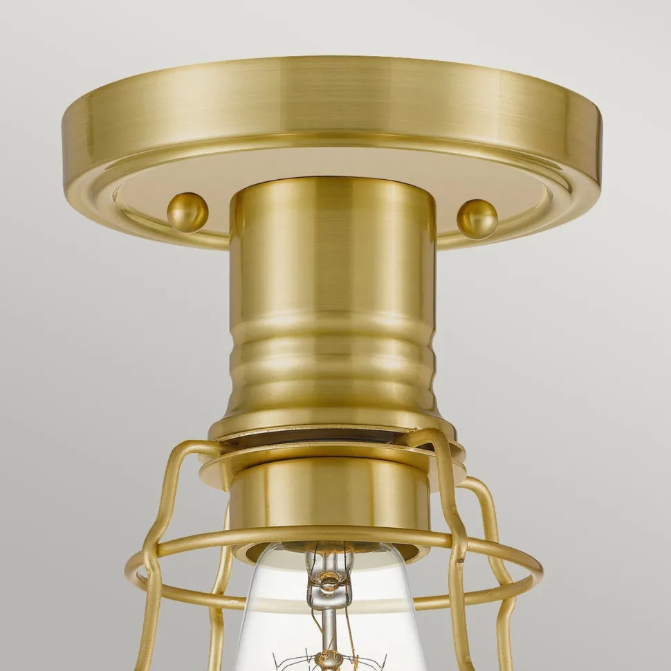 Deckenlampe E27 Metall Ø 14,5 cm rund in Messing