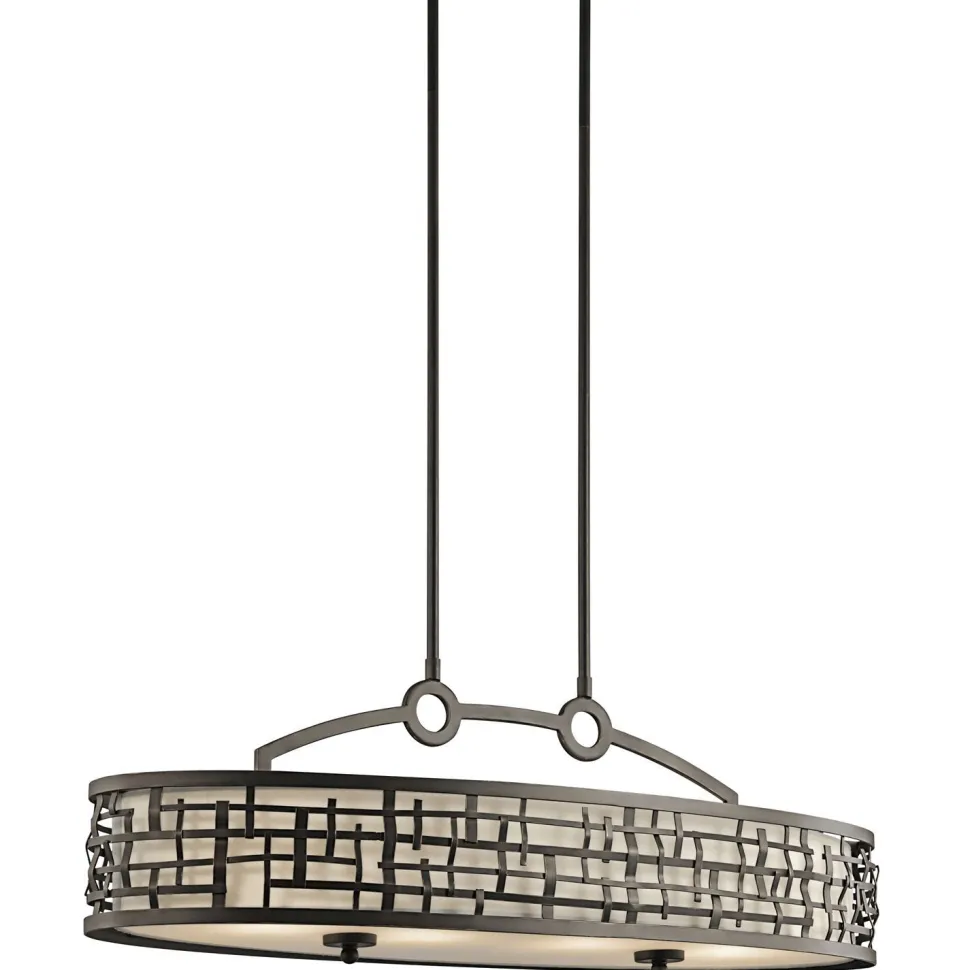 Deckenlampe Esstisch 91 cm lang in Bronze antik