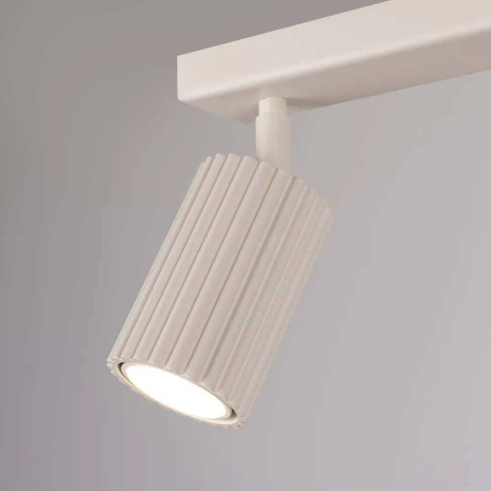 Deckenlampe 2-flammig 30 cm lang klein GU10 in Creme Modern