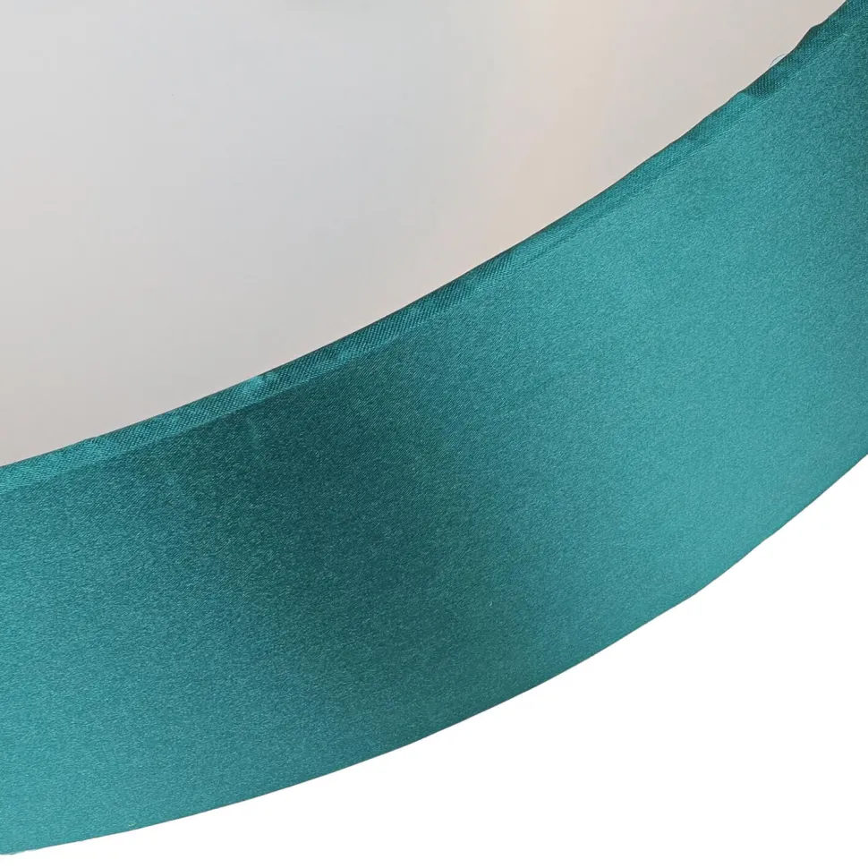 Deckenlampe 4-flammig Grün Gold Stoff dekorativ