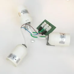 Deckenlampe 4-flammig Grün Gold Stoff dekorativ