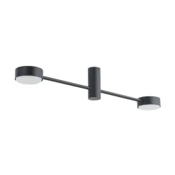 Deckenlampe 2-flammig GX53 Schwarz Metall Modern 68 cm lang