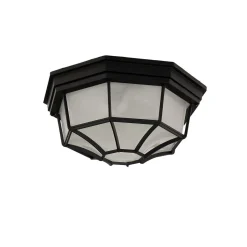 Deckenlampe für Außen Schwarz rustikal IP44 MILANO