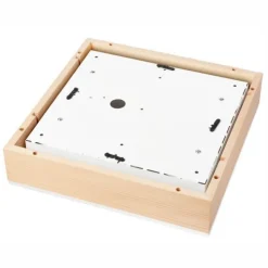 Deckenlampe Glas blendarm Holz Pinie E27 B:38,5 cm