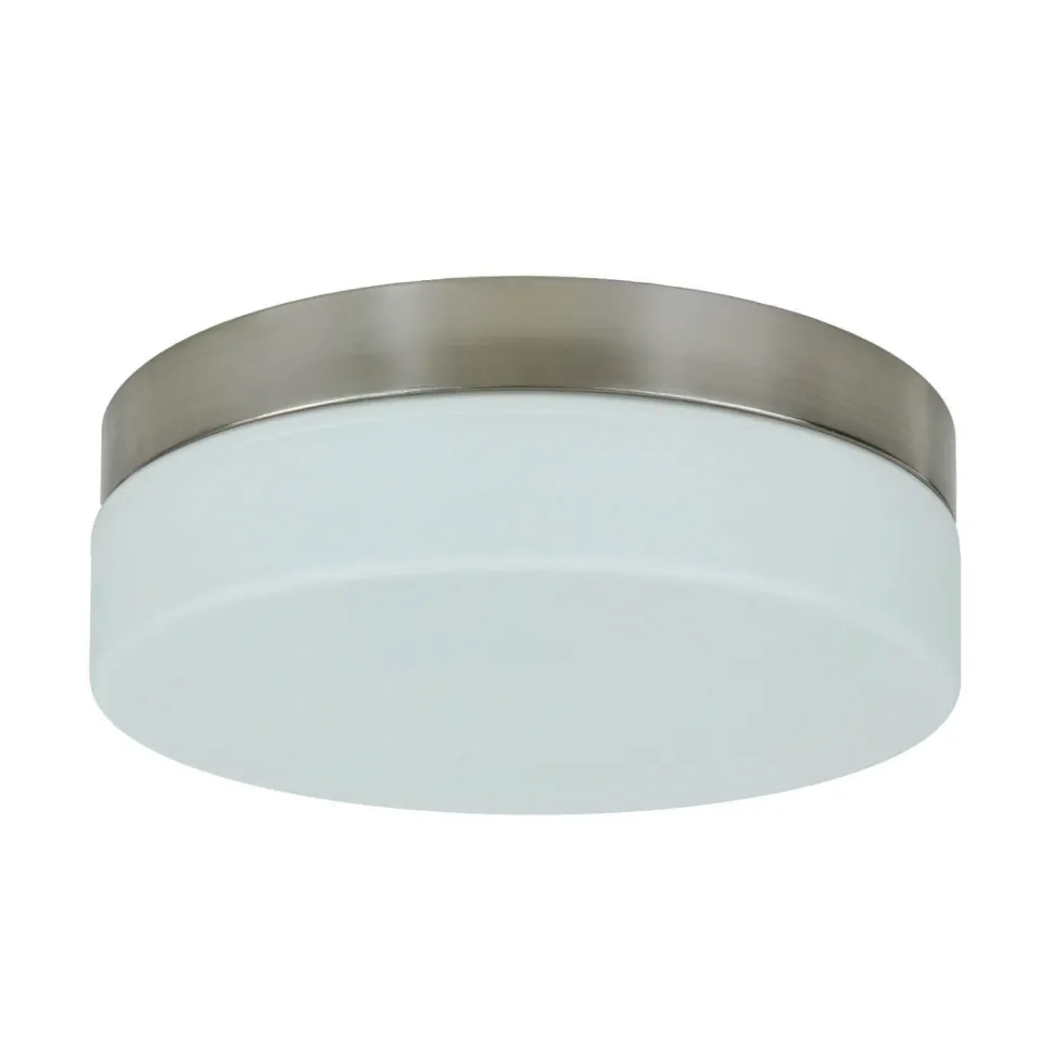 Deckenlampe Glas Matt Nickel