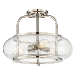 Deckenlampe Glas Metall Ø41cm innen Vintage Stil