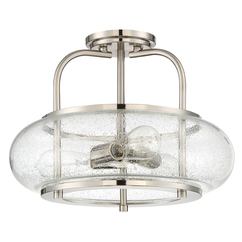 Deckenlampe Glas Metall Ø41cm innen Vintage Stil