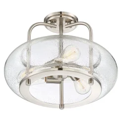 Deckenlampe Glas Metall Ø41cm innen Vintage Stil