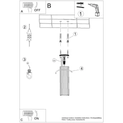 Deckenlampe GU10 H: 20 cm Ø 6,5 cm klein Rot Aufputz Modern