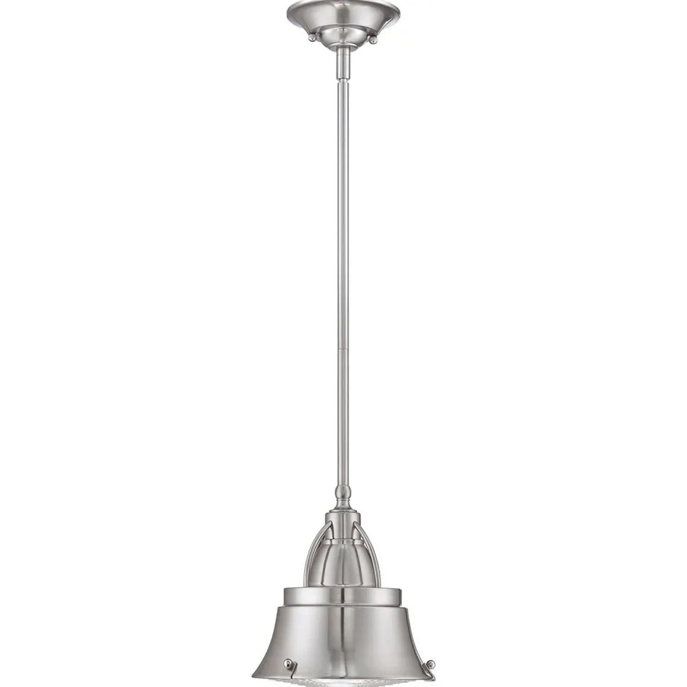 Deckenlampe Industrial Metall Glas in Nickel DEBIELA