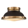 Deckenlampe innen rund Ø 32 cm für 2x E27 in Bronze antik