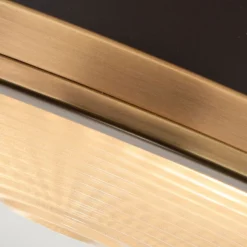 Deckenlampe innen rund Ø 32 cm für 2x E27 in Bronze antik