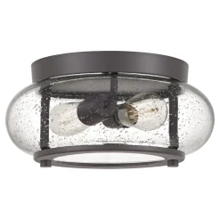 Deckenlampe innen rund 30,5 cm Glasschirm FELI