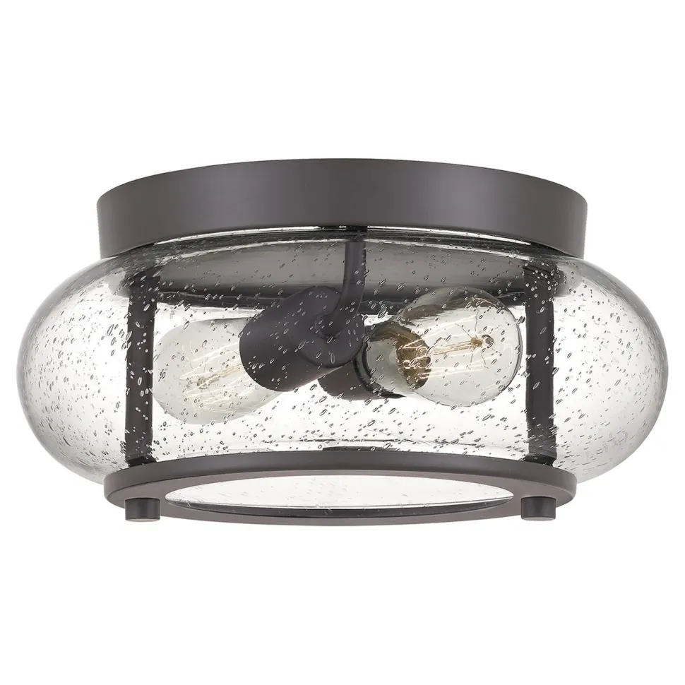 Deckenlampe innen rund 30,5 cm Glasschirm FELI