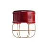Deckenlampe Keramik Ø 21 cm rund Bordeaux Shabby Antik