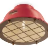 Deckenlampe Keramik Ø 35 cm Rot Shabby Antik Rostbraun