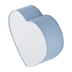 Deckenlampe Kinderzimmer Hellblau Weiß L: 42 cm Herz 2x E27