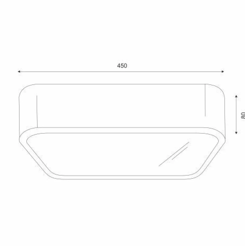Deckenlampe klein eckig B: 45 cm Holz Metall für 4x E27