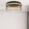 Deckenlampe LED rund Schwarz Weiß 3000 K 1074 lm D: 40 cm