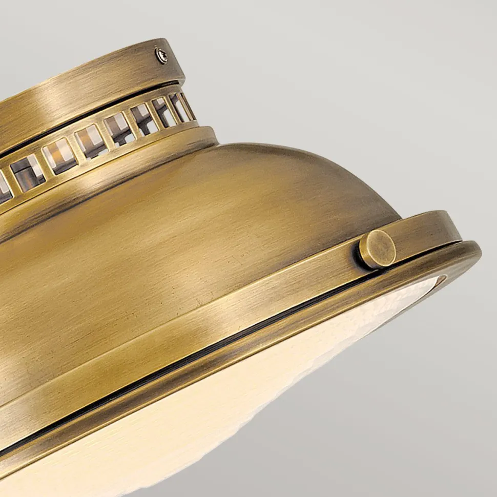 Deckenlampe Messing antik 2x E27 Ø 32 cm Industrial Design