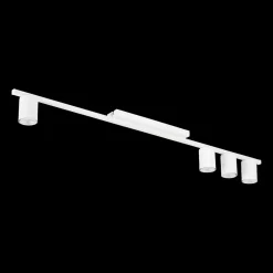 Deckenlampe Metall 3-flammig Weiß 100 cm lang Metall