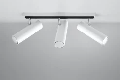 Deckenlampe Metall 3-flammig L:45cm Modern GU10 DUCCIA