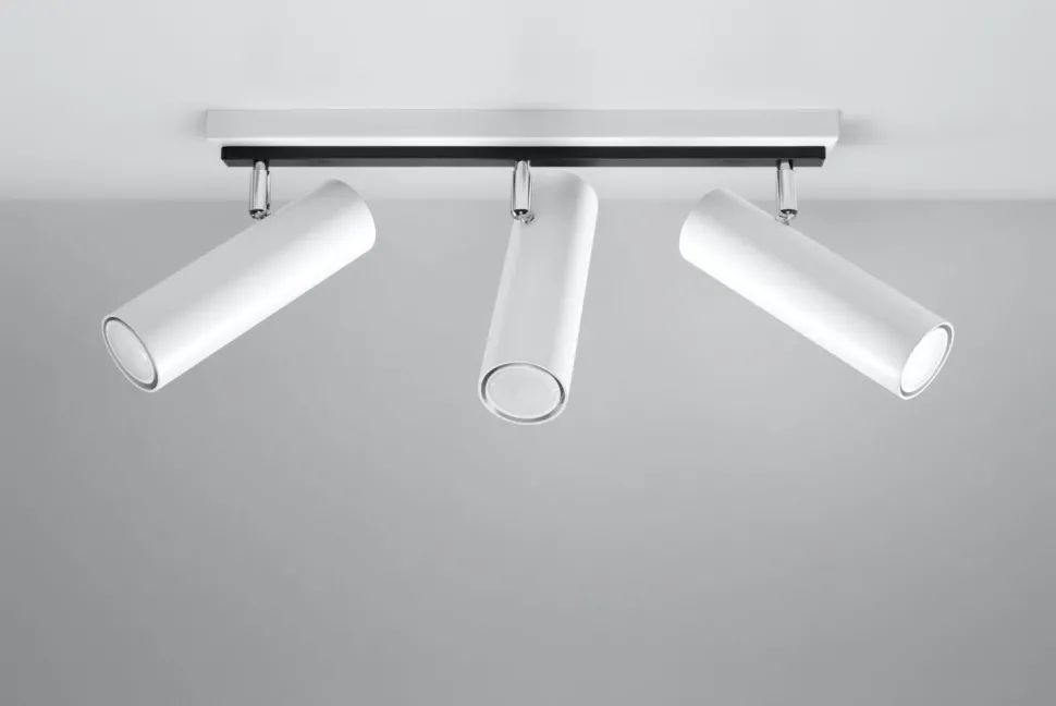 Deckenlampe Metall 3-flammig L:45cm Modern GU10 DUCCIA