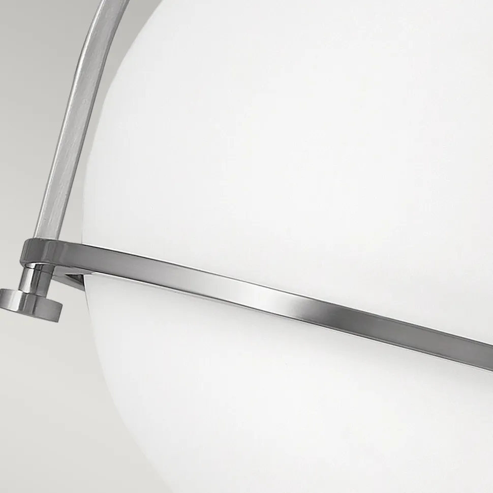 Deckenlampe Metall Glas rund Ø 28,2 cm E27 Kugel Schirm